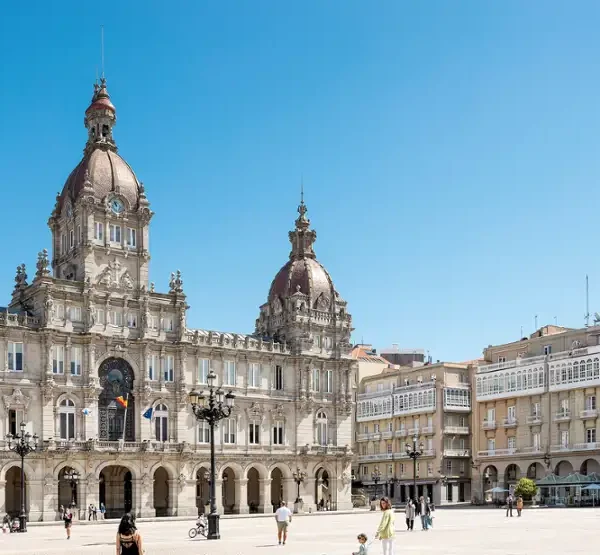 Medallas de A Coruña Plaza de María Pita