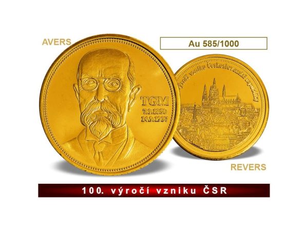 Moneda de oro Checoslovaquia